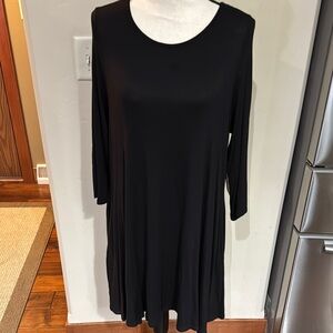 Carole Cristian 3/4 sleeve cotton spandex dress
